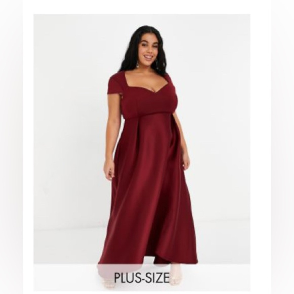 True Violet Elegant Burgundy Dress